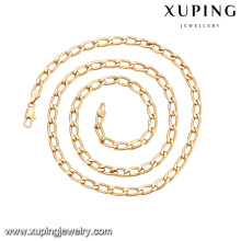 43549 XUPING último diseño de joyería de oro 18k collar de joyería de aleación de cobre simple